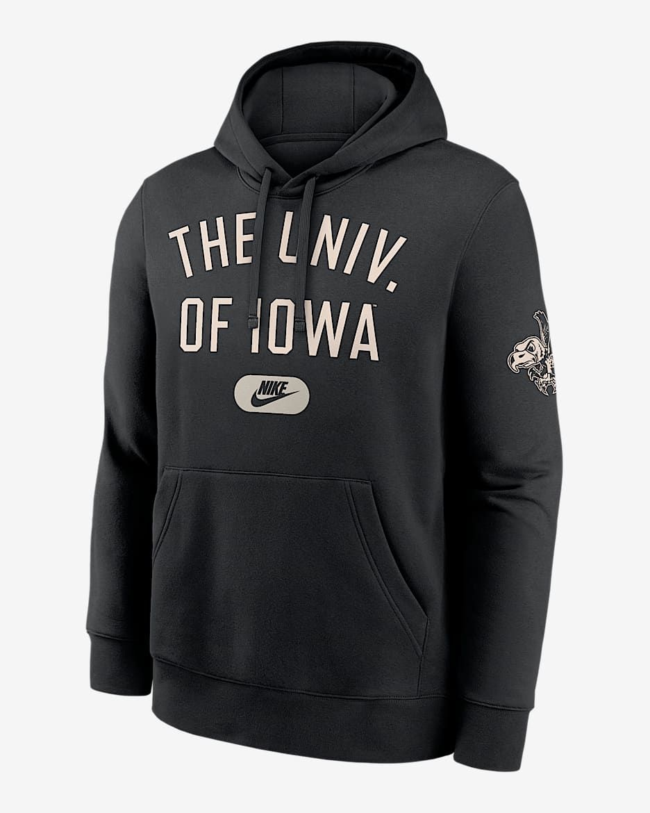 【NIKE】Iowa Hawkeyes Fitness College Pullover Hoodie Iowa Hawkeyes Fitness Men's Nike Therma College Pullover